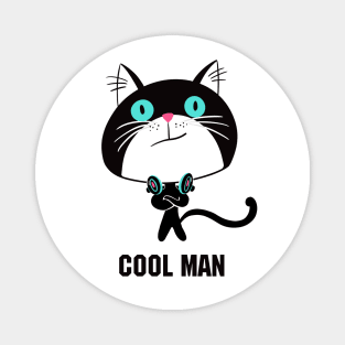 Cat "Cool man" Magnet